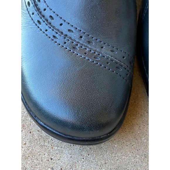 CLARKS WORK SHOE - Women - 7.5 - Black Leather - Loafers - Slip Resistant - Picture 9 of 14